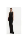Rochie dama  53-3349 - Poliester/Elastan - Negru