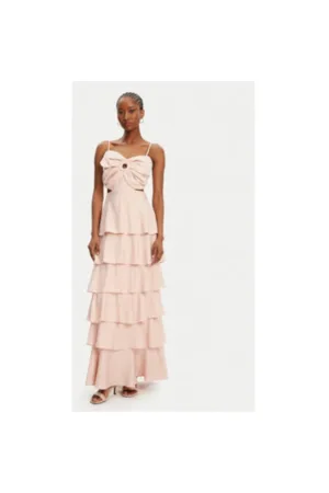 Rochie dama  53-3365 - Rayon/Nylon - Bej