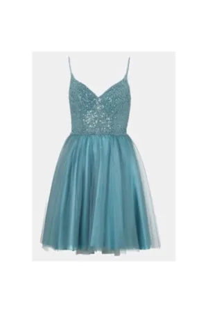 Rochie dama - 5AG014HK - Sintetic - 34 - Albastru
