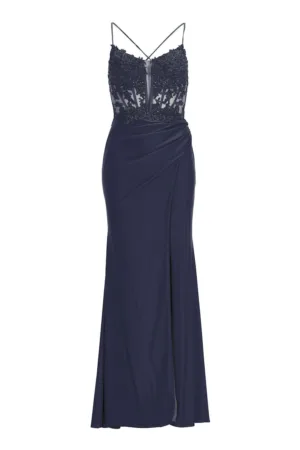 Rochie dama 5AI058HK - Poliester - Bleumarin