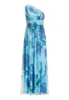 Rochie dama  5AI18900 - Poliester/Elastan - Albastru