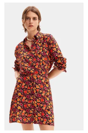 Rochie dama - 76725 - Portocaliu - Viscoza