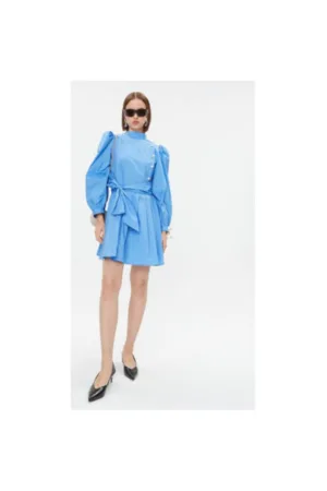 Rochie dama  999369477 - Bumbac organic - L INTL - Albastru