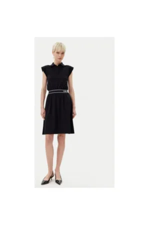 Rochie dama  A2W13038 - Bumbac organic - M INTL - Negru