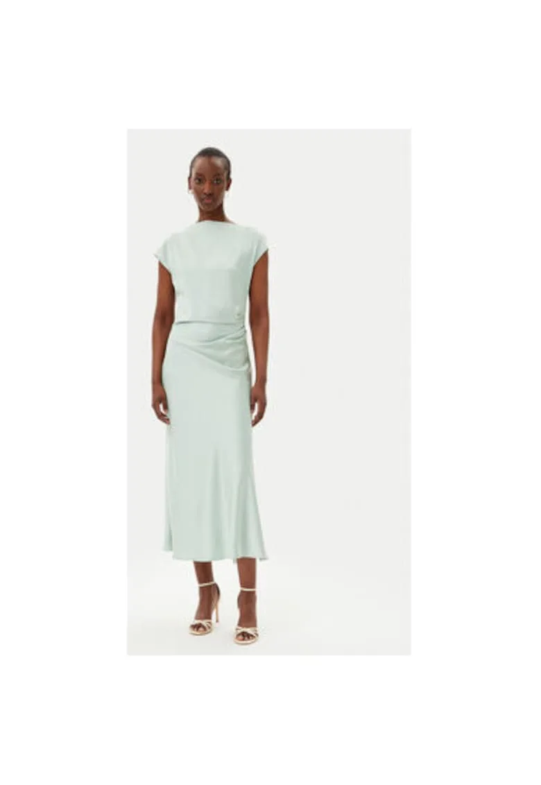 Rochie dama AEAOJBA - Poliester - Verde