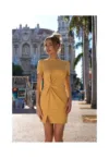 Rochie dama - Bumbac - M - Galbenaa