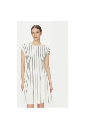 Rochie dama  DD4J8E21 - Rayon/Nylon - Bej