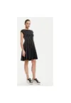 Rochie dama  DD4J8E21 - Rayon/Nylon - Negru