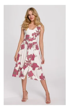 Rochie dama - Decolteu - Eleganta - Maneca lunga - Poliester/Bumbac - Verde