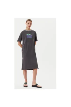 Rochie dama  EQWKD03035 - Bumbac organic - Gri