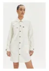 Rochie dama -  Ecru - Bumbac