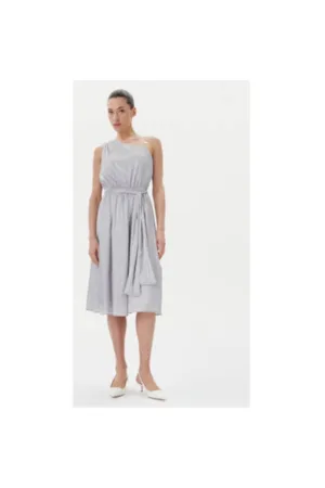 Rochie dama  FQ25SD2009W797T4 - Poliester reciclat/Poliester - Argintiu