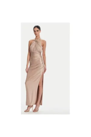 Rochie dama FQ25SD3002W798T4 - Poliester - Auriu