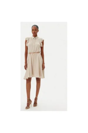 Rochie dama  FR25SD1011W774J7 - Viscoza - Bej