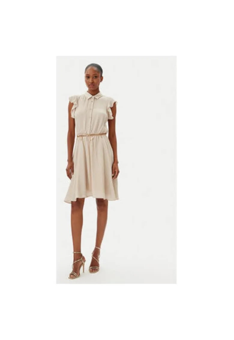 Rochie dama FR25SD1011W774J7 - Viscoza - Bej