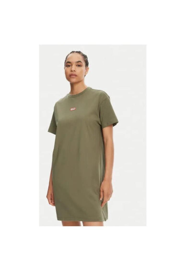 Rochie dama HARW0055251 - Bumbac - Kaki