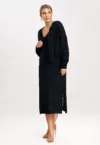Rochie dama  M997 - acril - bumbac - negru -