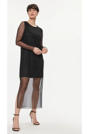 Rochie dama - Negru - Nylon -