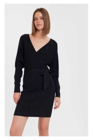 Rochie dama - Negru - Viscoza -