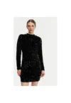 Rochie dama  P4ID6XQY - Poliester - Negru