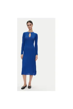 Rochie dama  PL953642 - Poliester/Viscoza - Albastru