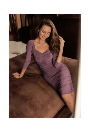 Rochie dama - Poliester / Elastan - Mov