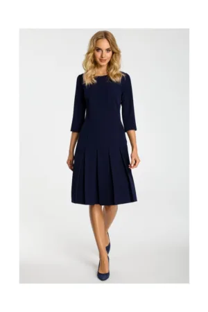 Rochie dama - Poliester / Viscoza - Bleumarin inchis