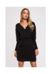 Rochie dama -  Poliester/Lana - Negru