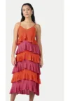 Rochie dama -  Portocaliu - Poliester
