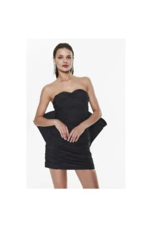 Rochie dama  RT2494 - Poliester reciclat - 36 EU - Negru