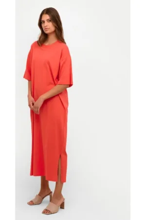 Rochie dama - Rosu - Bumbac