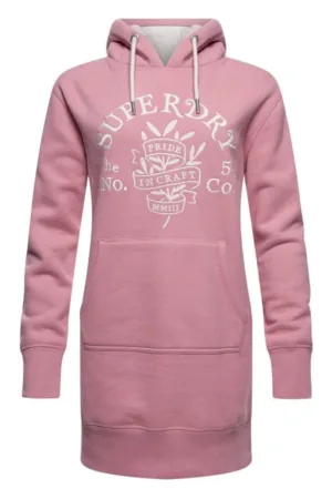 Rochie dama - Superdry - Bumbac - Roz