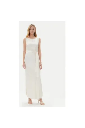 Rochie dama TD0766 - Viscoza - Ecru