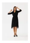 Rochie dama asimetrica -  Spumados - neagra -