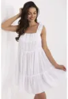 Rochie dama  bumbac - alb -