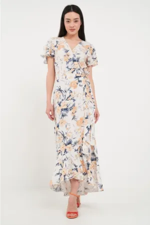 - Rochie dama cu imprimeu (Marime: M/38 - Culoare: HONEY YELLOW)