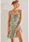 Rochie dama -  poliester/elastan - model floral - multicolor