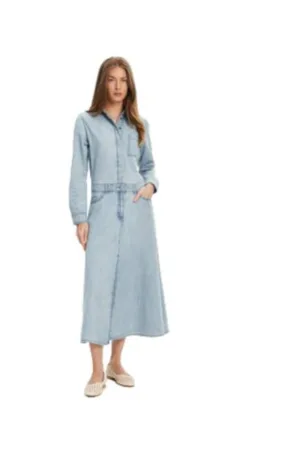 Rochie de blugi dama -  bumbac - albastru