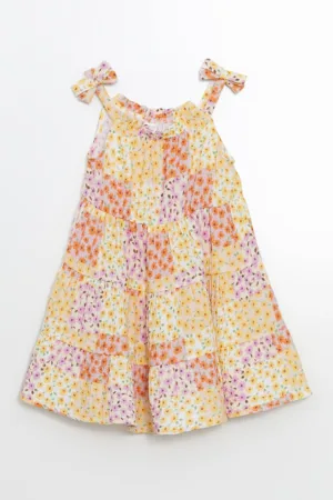 Rochie de bumbac cu aplicatii
