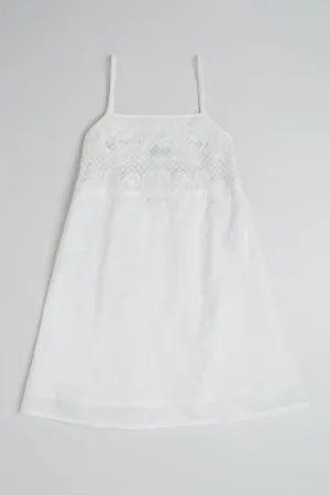 Rochie de bumbac cu decolteu patrat