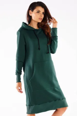 Rochie de bumbac - cu gluga