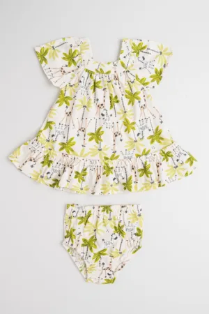 Rochie de bumbac cu model