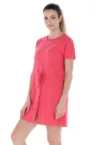 Rochie de bumbac cu snur in talie