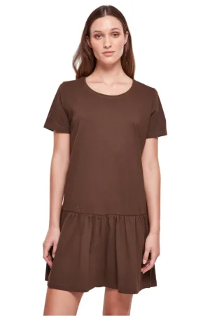 Rochie de bumbac cu terminatie evazata