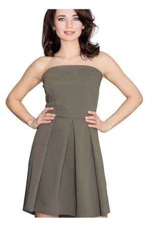 Rochie de cocktail 5902194330114 - Poliester/Viscoza - Verde -