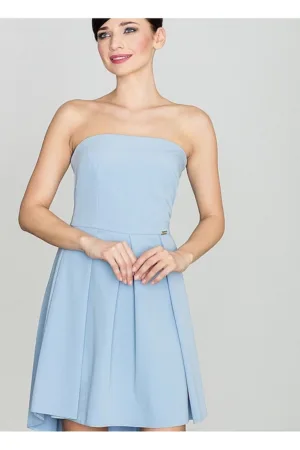Rochie de cocktail - Albastru - Poliester -