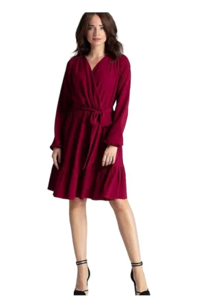 Rochie de cocktail - Poliester - Rosu