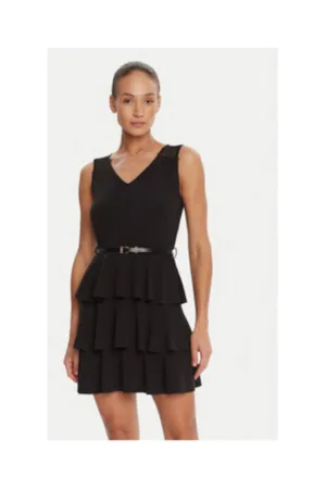 Rochie de cocktail -  neagra - 95% poliester - 5% elastan