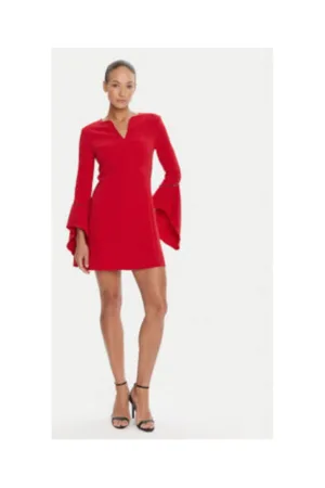 Rochie de cocktail -  rosu - 78% poliester - 17% viscoza - 5% elastan -