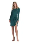 Rochie de cocktail  verde - fabrica de calitate - viscoza - poliester